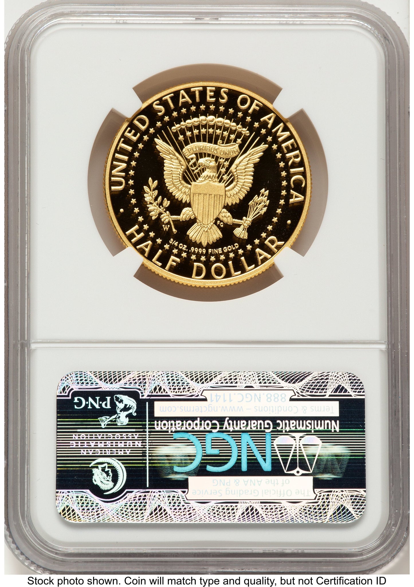 2014-W 50C Gold JFK 50th Anniversary FR JFK Ask Not Label NGC MS70