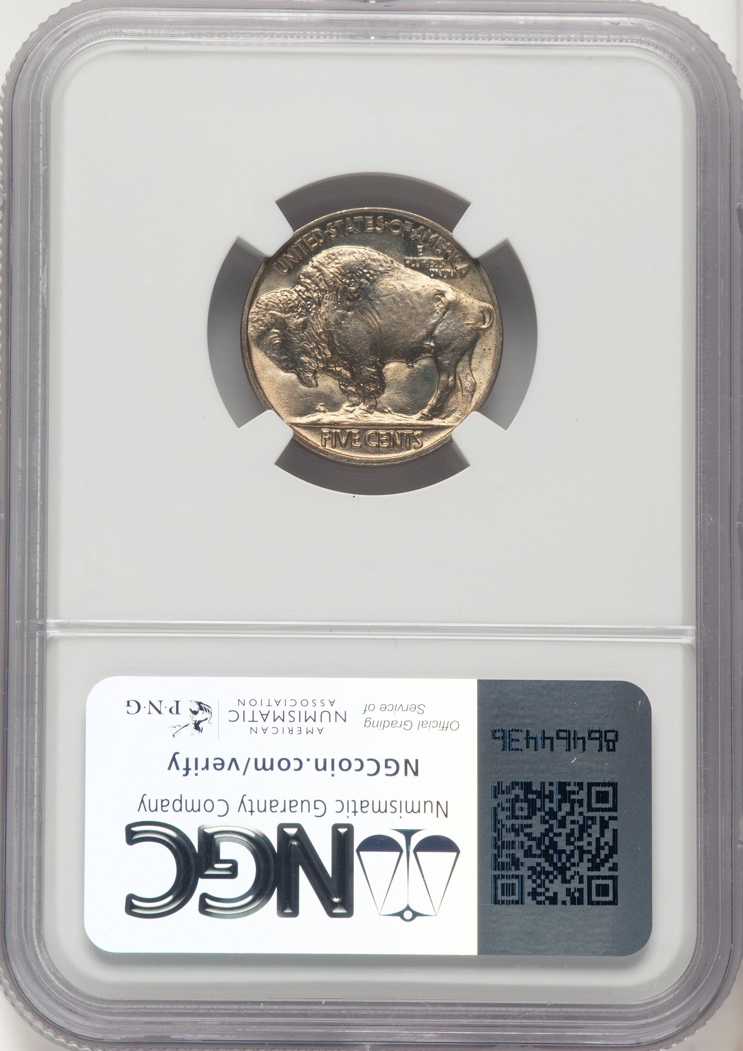 1915 5C Buffalo Nickel NGC MS66