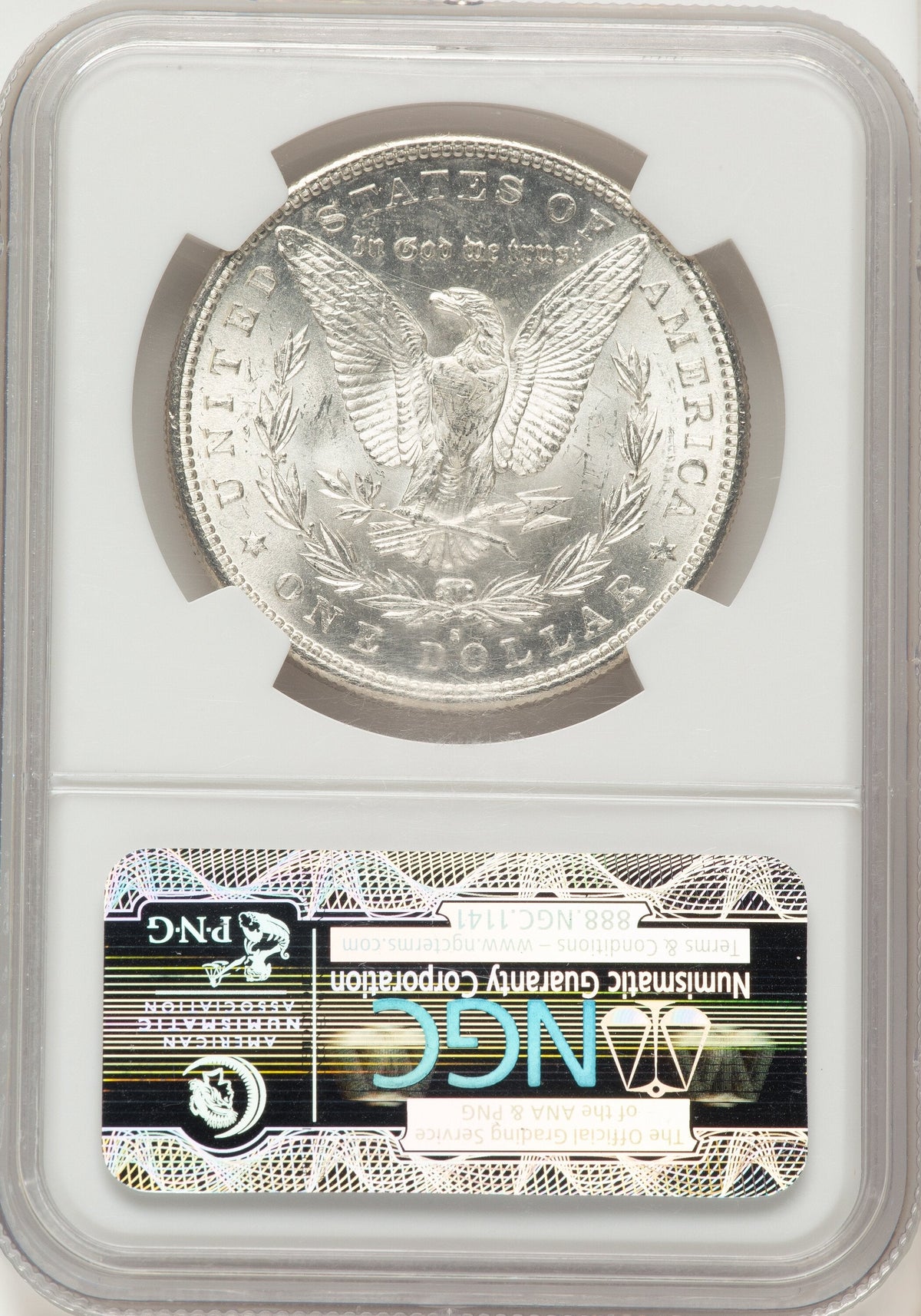 1885-S Brown Label Morgan Dollar NGC MS63