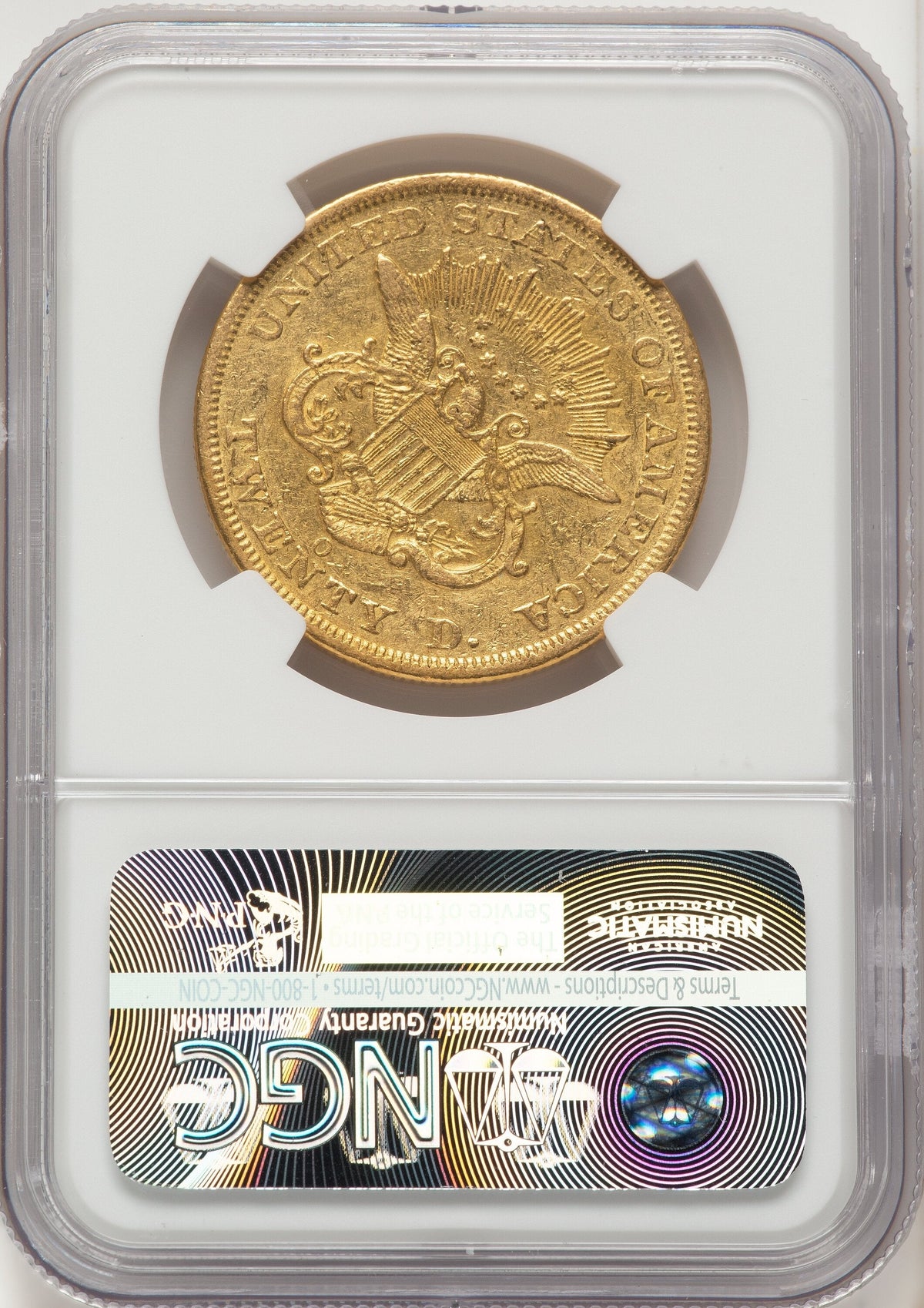 1850-O $20 Liberty Double Eagle NGC XF45+