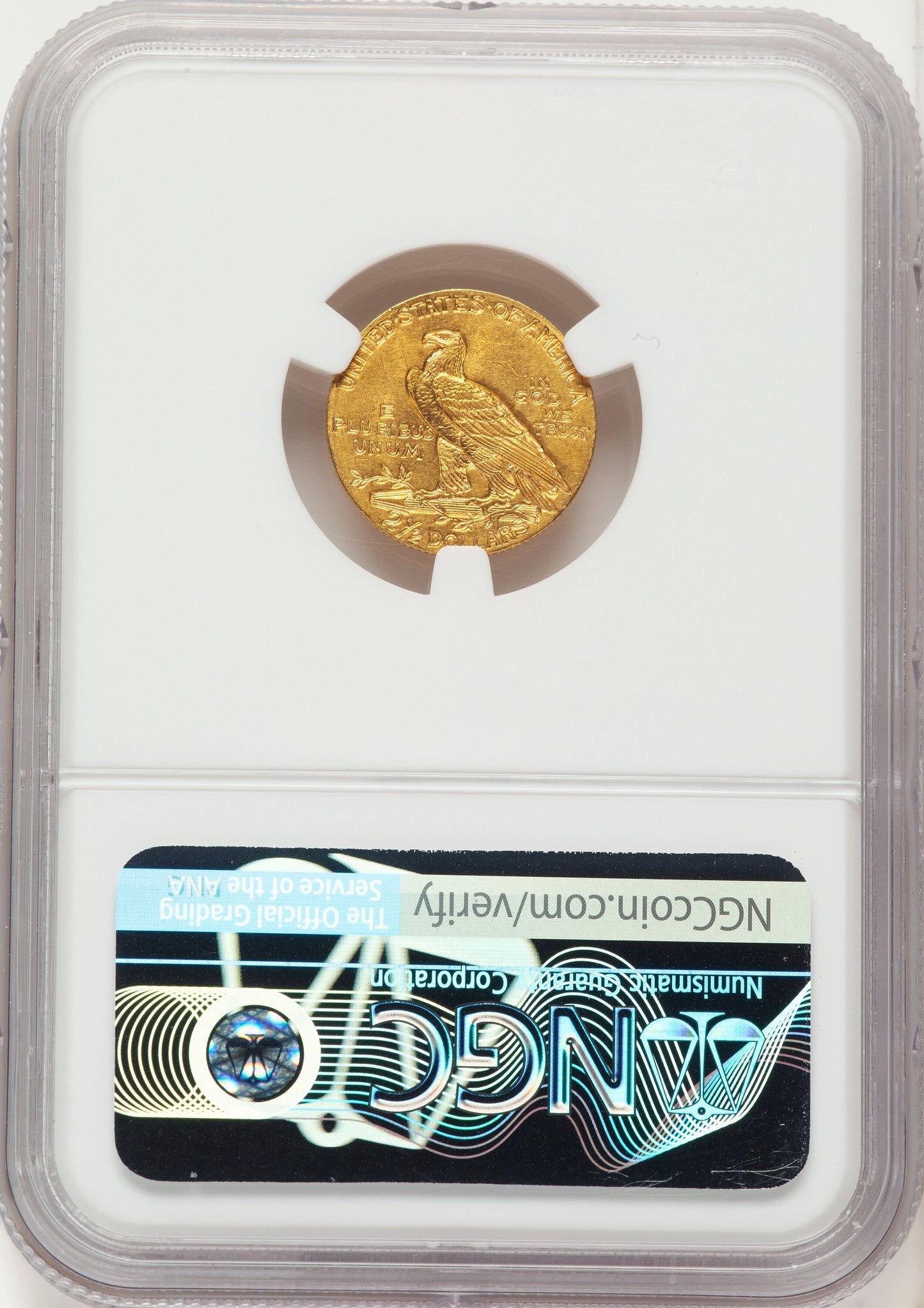 1911 $2.50 Indian Quarter Eagle NGC MS62