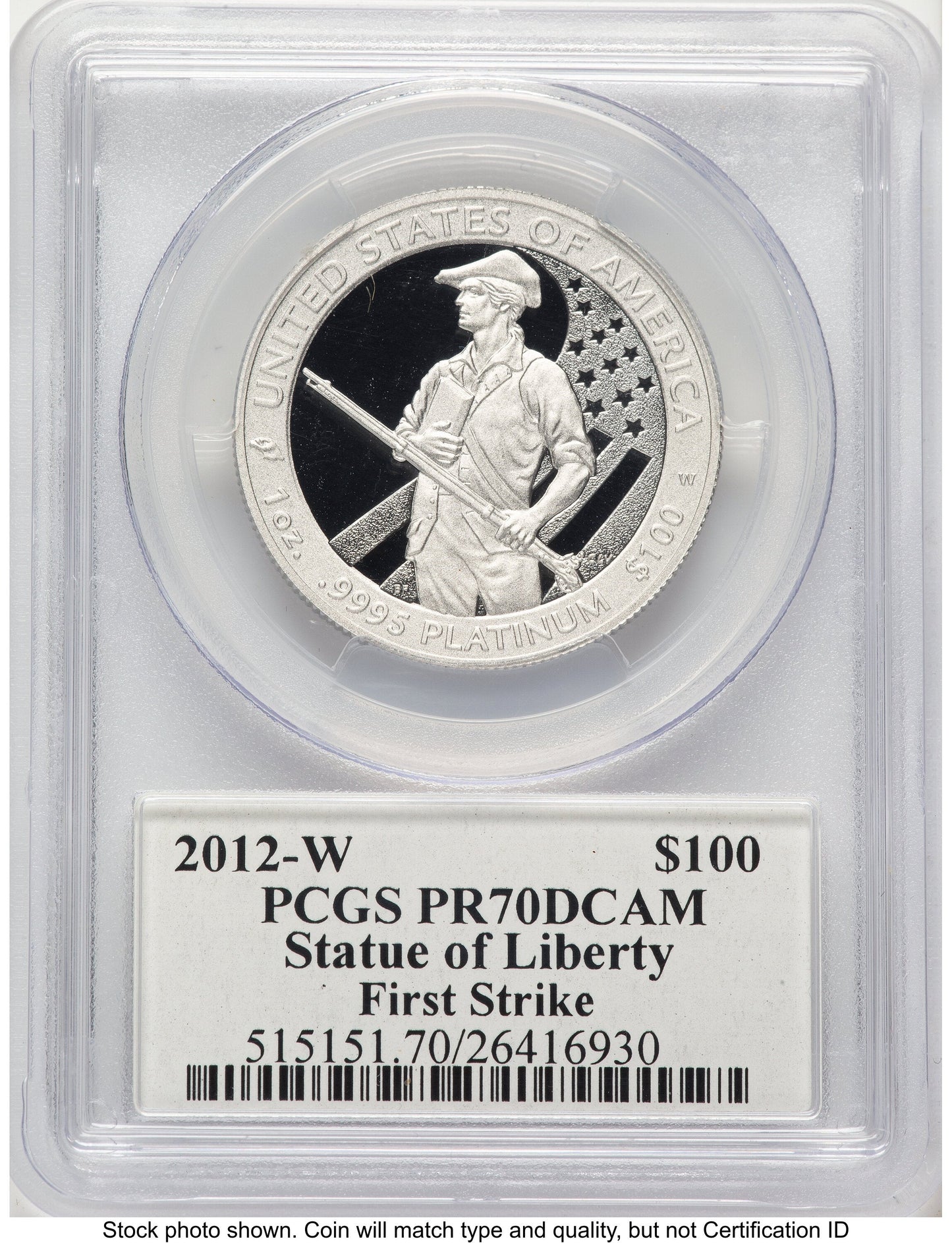 2012-W Proof Platinum Eagle 1 oz FS John PCGS PR70 Mercanti