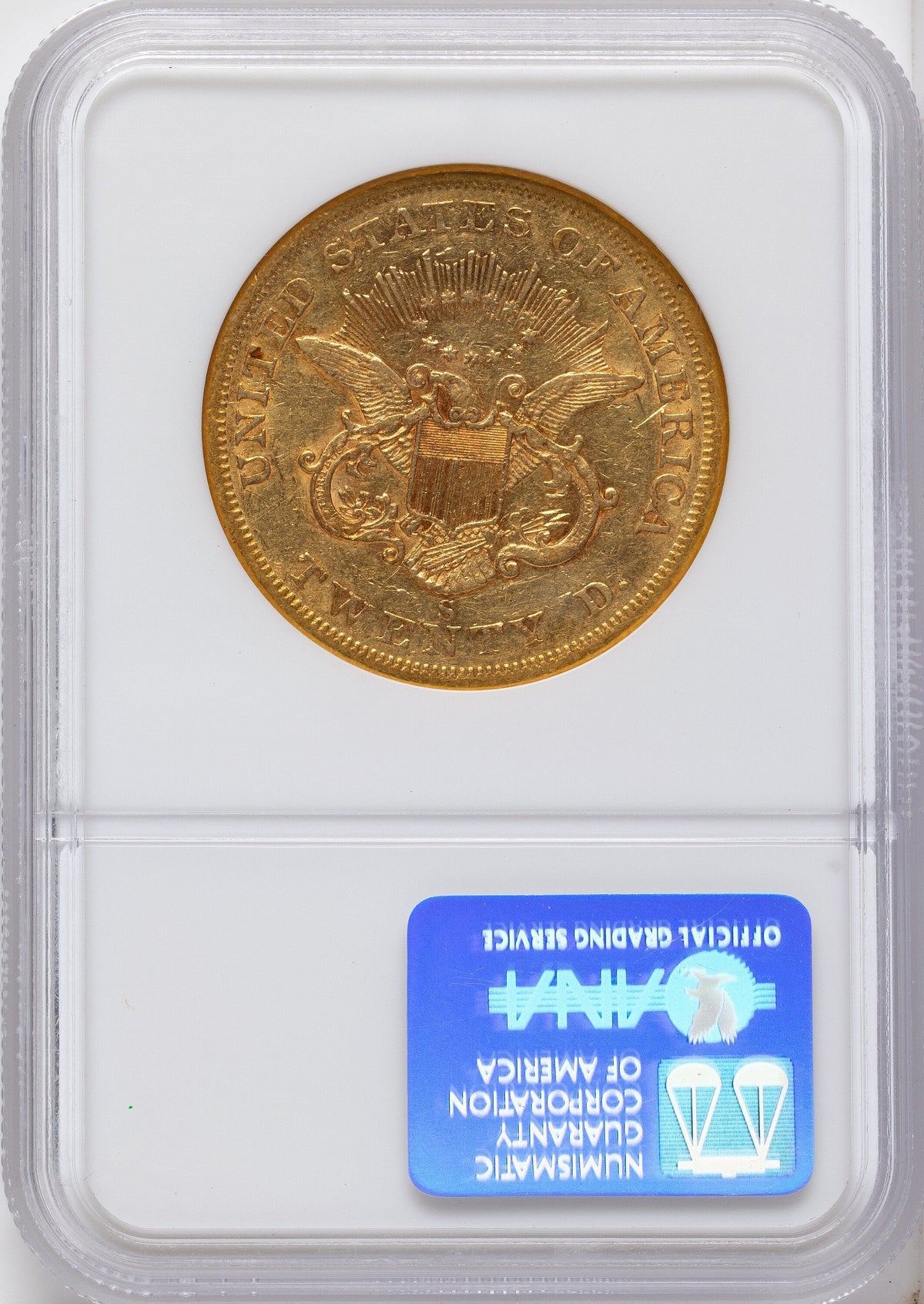 1856-S $20 Liberty Double Eagle NGC XF45