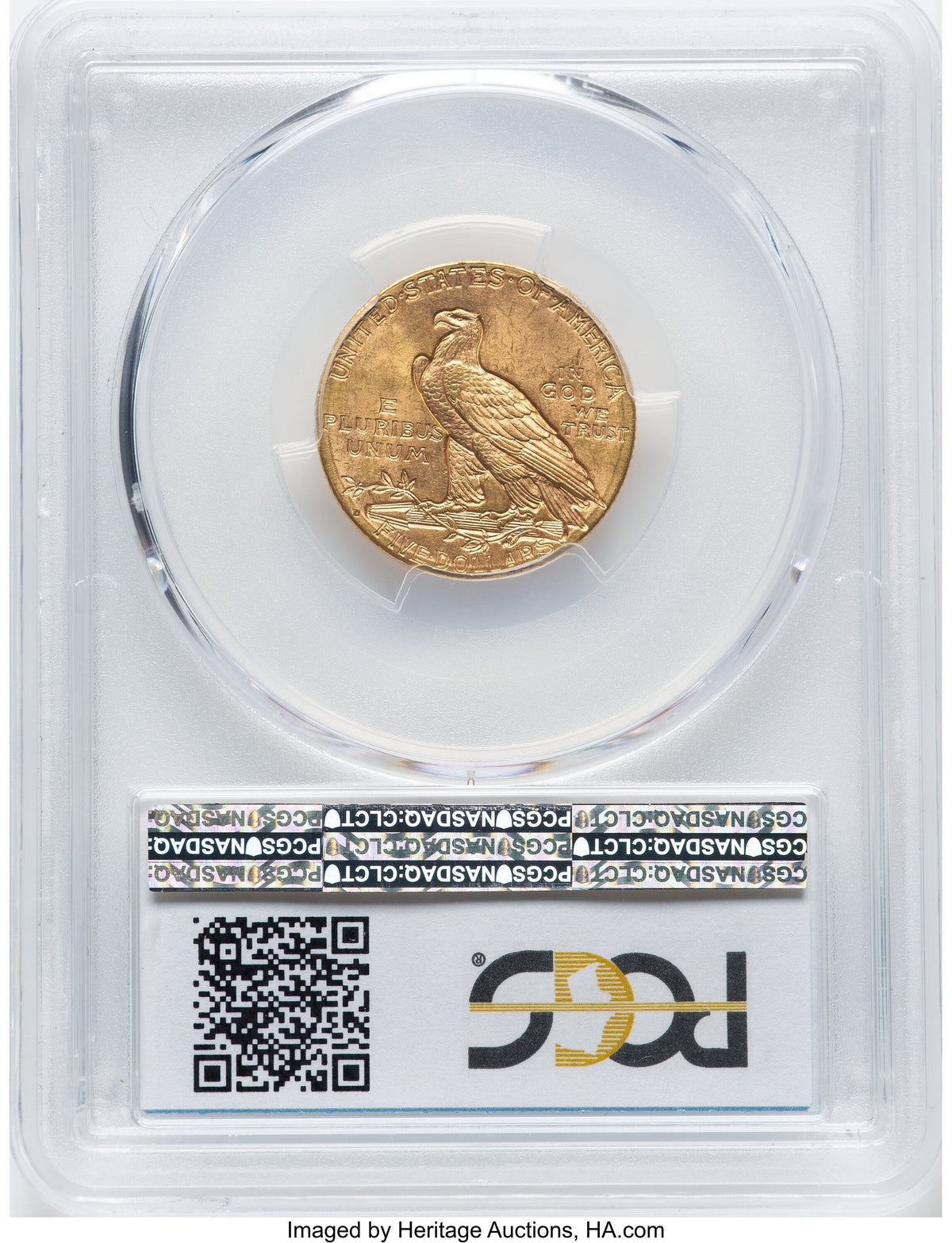 1909-D $5 CAC Indian Half Eagle PCGS MS64+