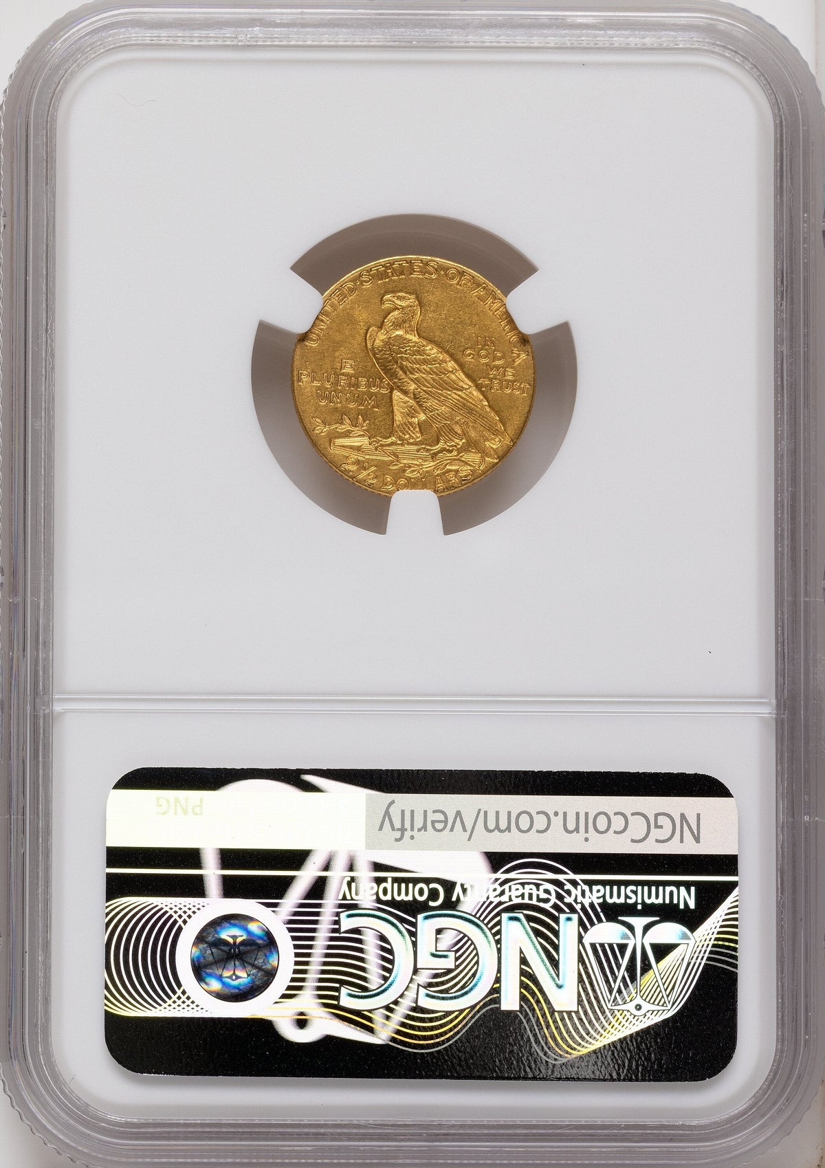 1911 $2.50 Indian Quarter Eagle NGC MS62