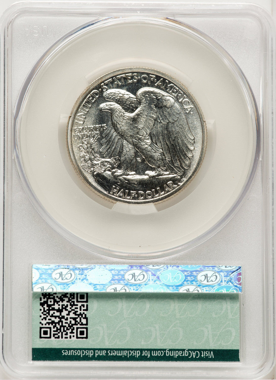 1936 50C CACG Plus Proof Walking Liberty Half Dollar CACG PR67+