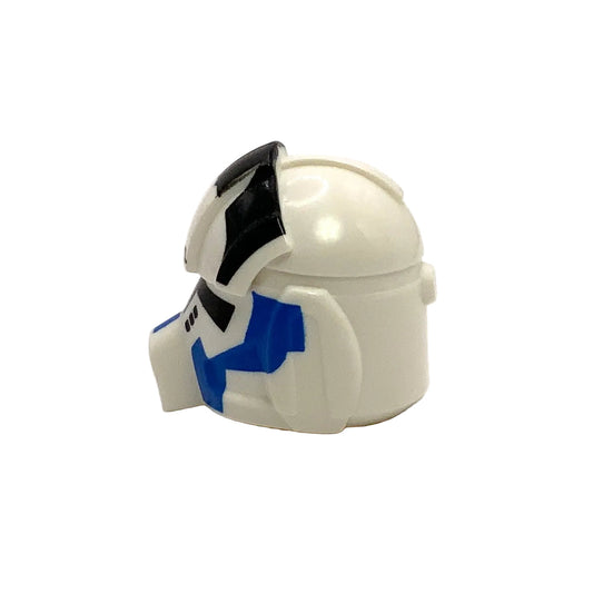 Minifigure, Headgear Helmet SW Clone Pilot with Elongated Breathing Mask and 501st Pattern, Part# 11331pb01
