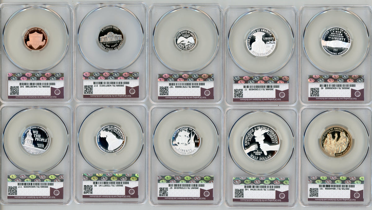 2026-S Semiquincentennial US Mint Proof Set CAC PR70 Advanced Delivery Red Book Feigenbaum Label