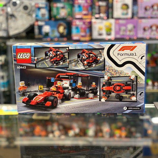 F1® Pit Stop & Pit Crew with Ferrari Car, 60443 - City Set