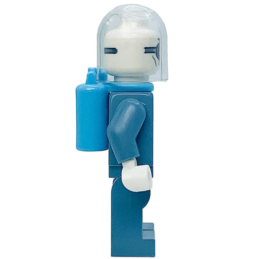 Mr. Freeze - Sand Blue Outfit, Bright Light Blue Air Tanks, sh1082 - DC Minifigure