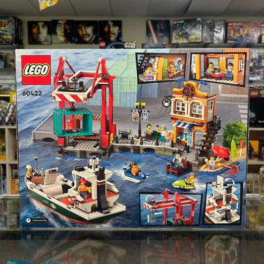 Seaside Harbor with Cargo Ship, 60422 - City Set