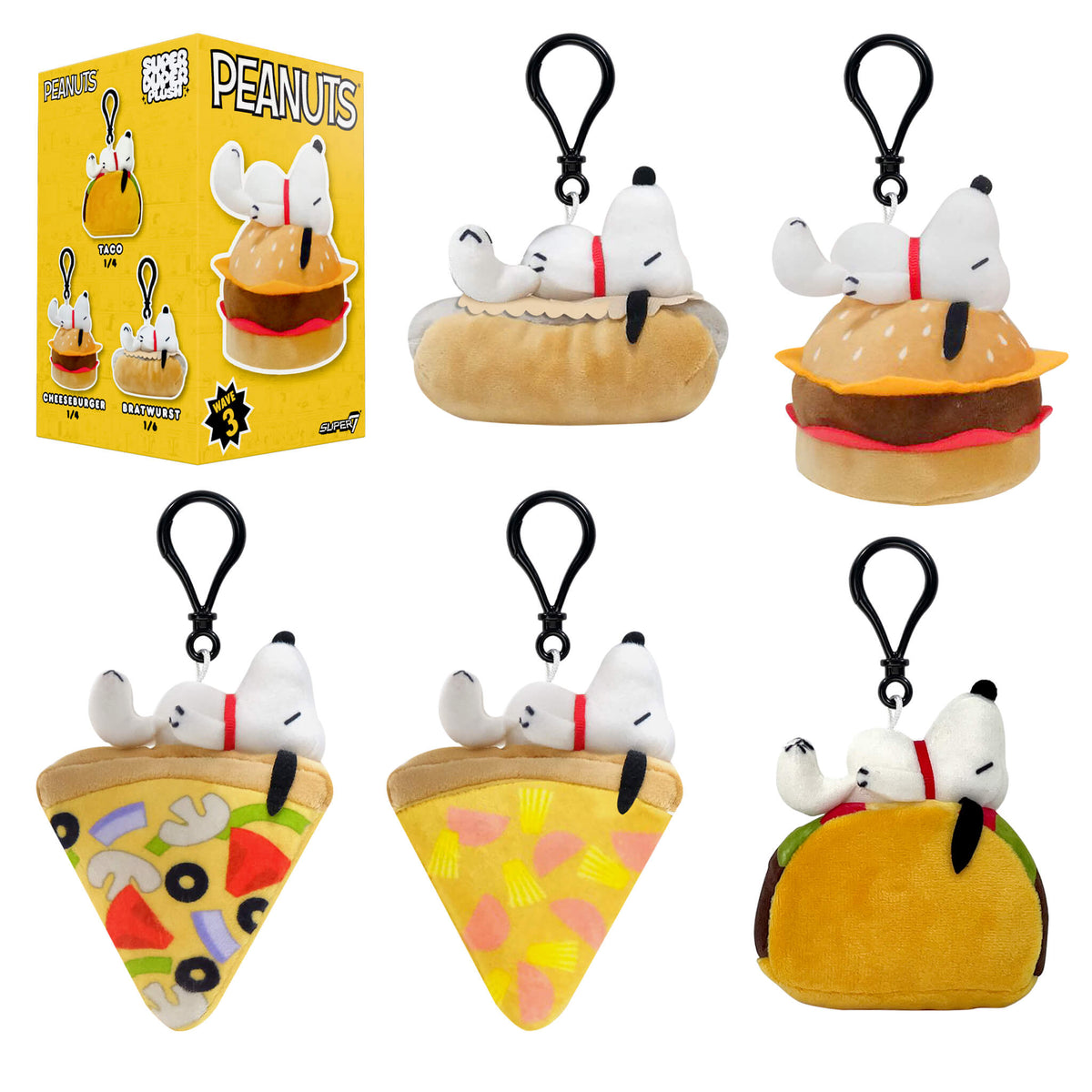 Peanuts Super Duper Plush Blind Box Wave 03 (Food) - Individual Blind Box
