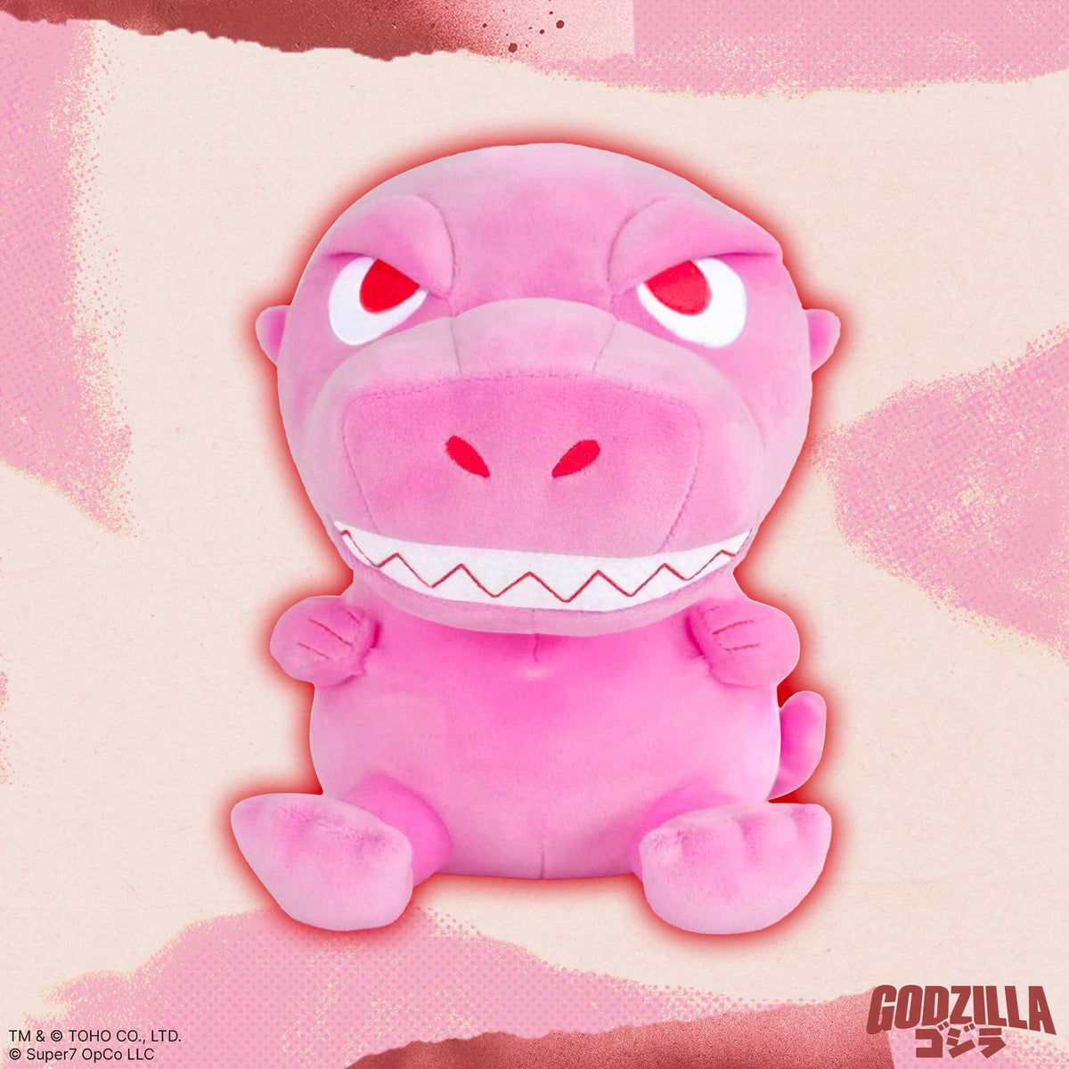 Toho Super Duper Plush Wave 04 - Godzilla '89 (Pink)