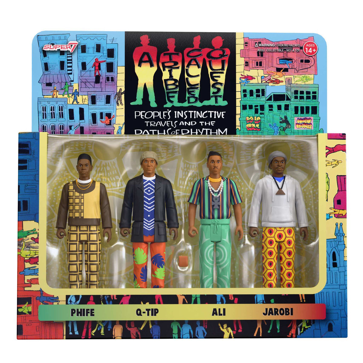 A TRIBE CALLED QUEST ReAction Figures Wave 01 - People's Instinctive Travels and the Paths of Rhythm (4-Pack)