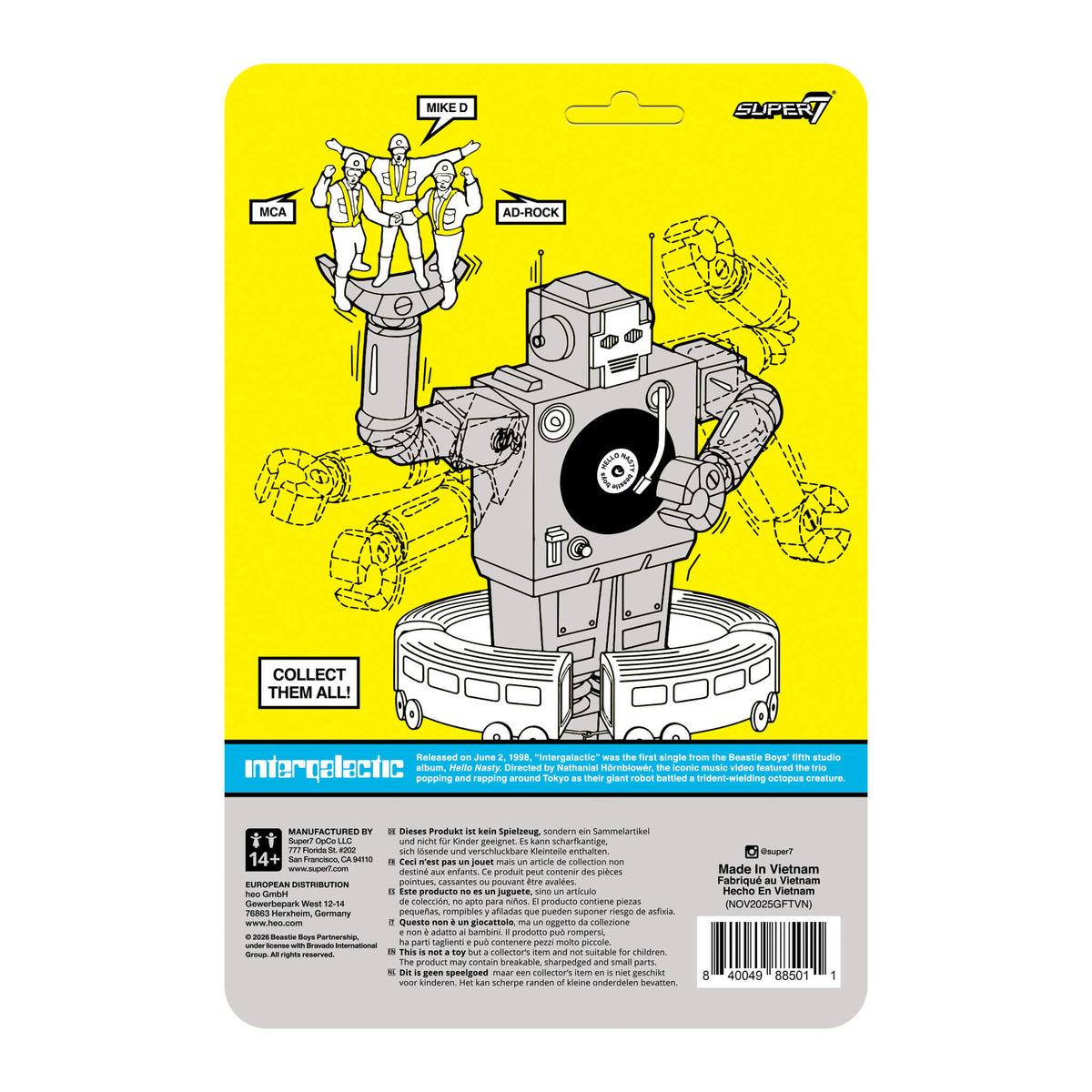 Beastie Boys ReAction Figures Wave 04 - Ad-Rock (Intergalactic Crossing Guard)