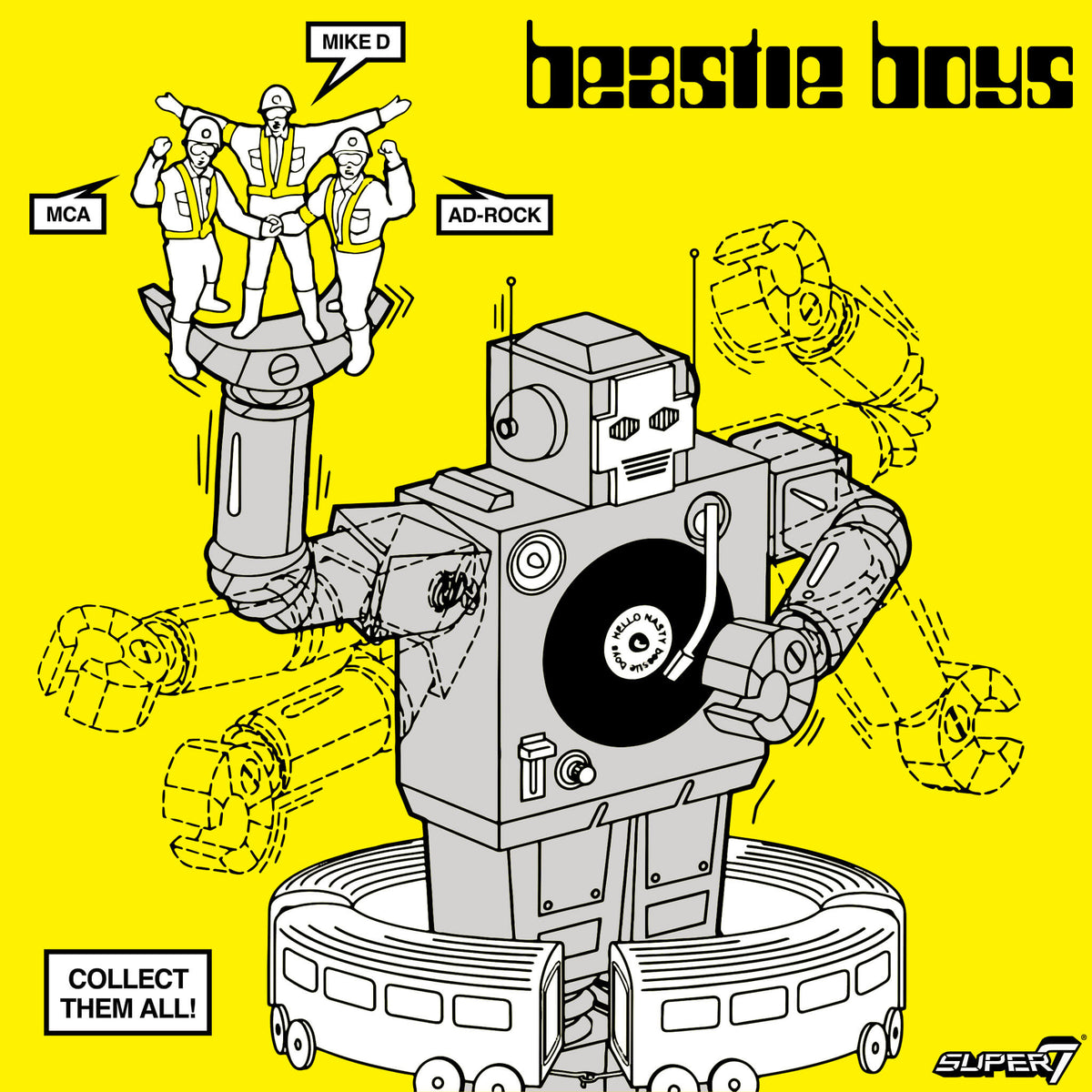Beastie Boys ReAction Figures Wave 04 - Ad-Rock (Intergalactic Crossing Guard)