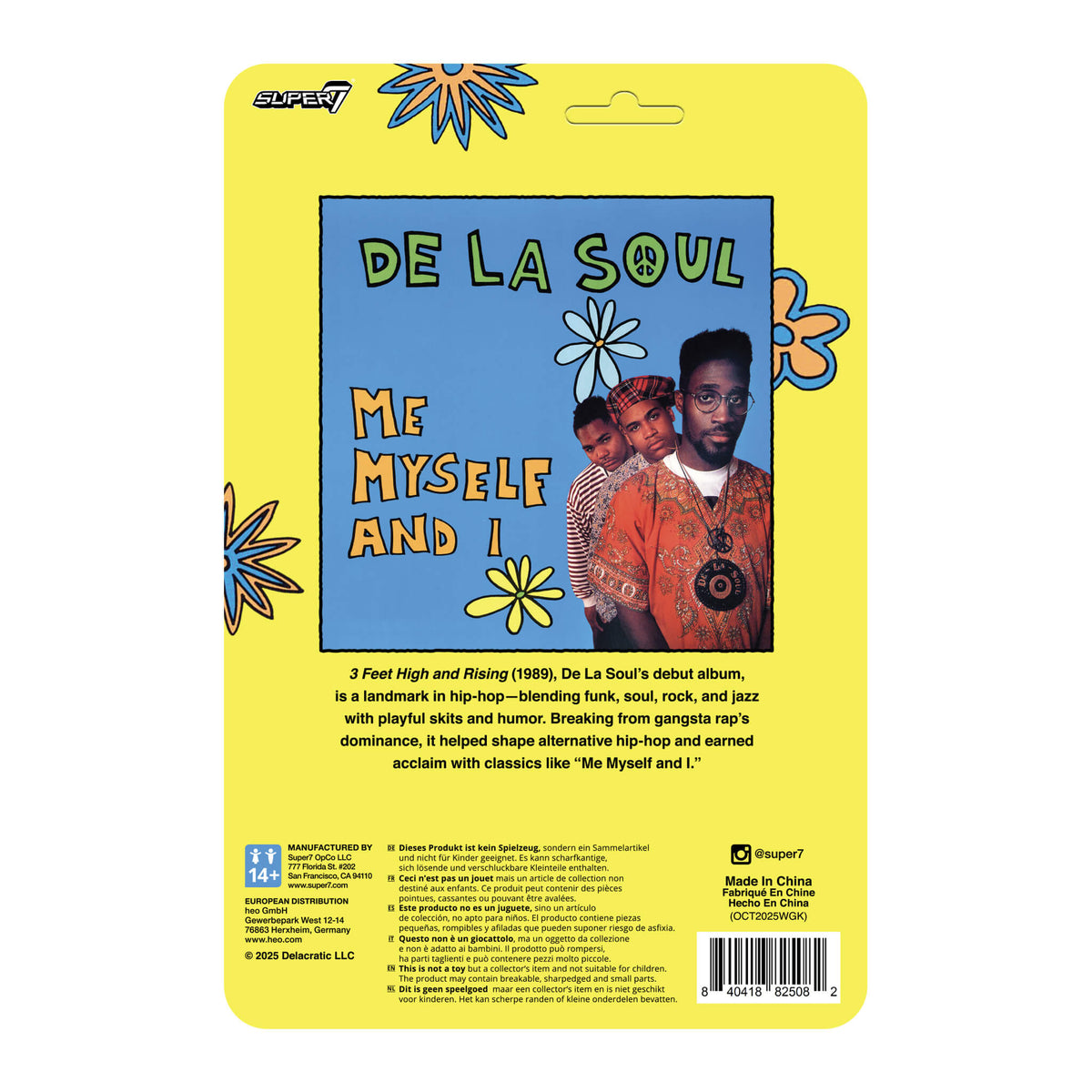 De La Soul ReAction Figures Wave 01 - Kelvin "Posdnuos" Mercer (Me, Myself & I)