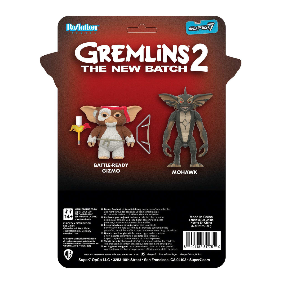 Gremlins ReAction Figures - Mohawk (Character Card)