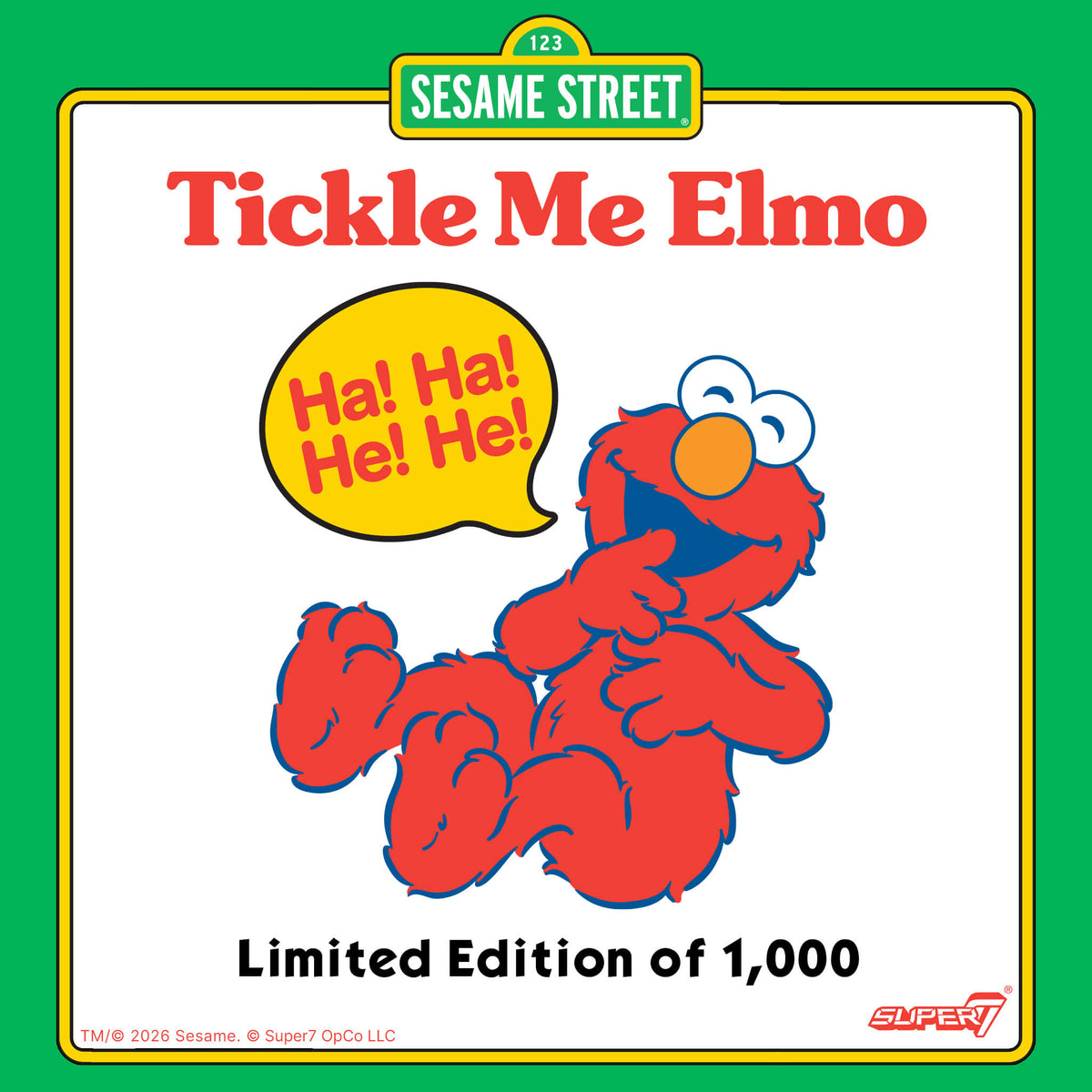 Sesame Street ReAction Figures - Elmo (Tickle Me Elmo)