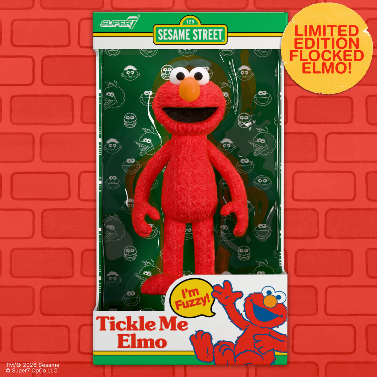 Sesame Street ReAction Figures - Elmo (Tickle Me Elmo)