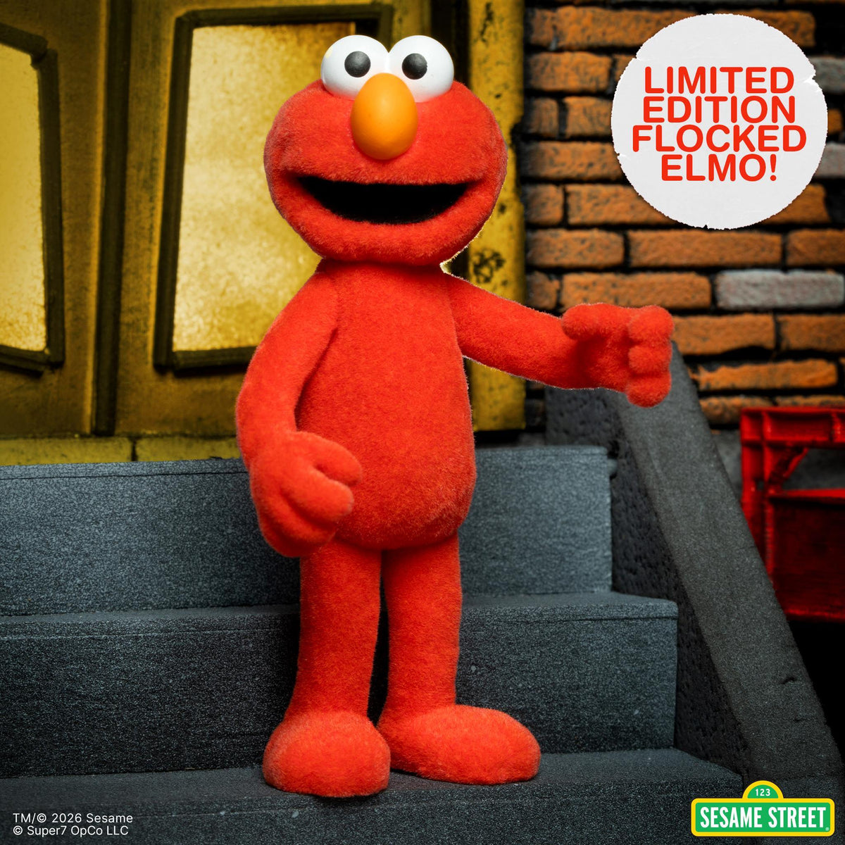 Sesame Street ReAction Figures - Elmo (Tickle Me Elmo)