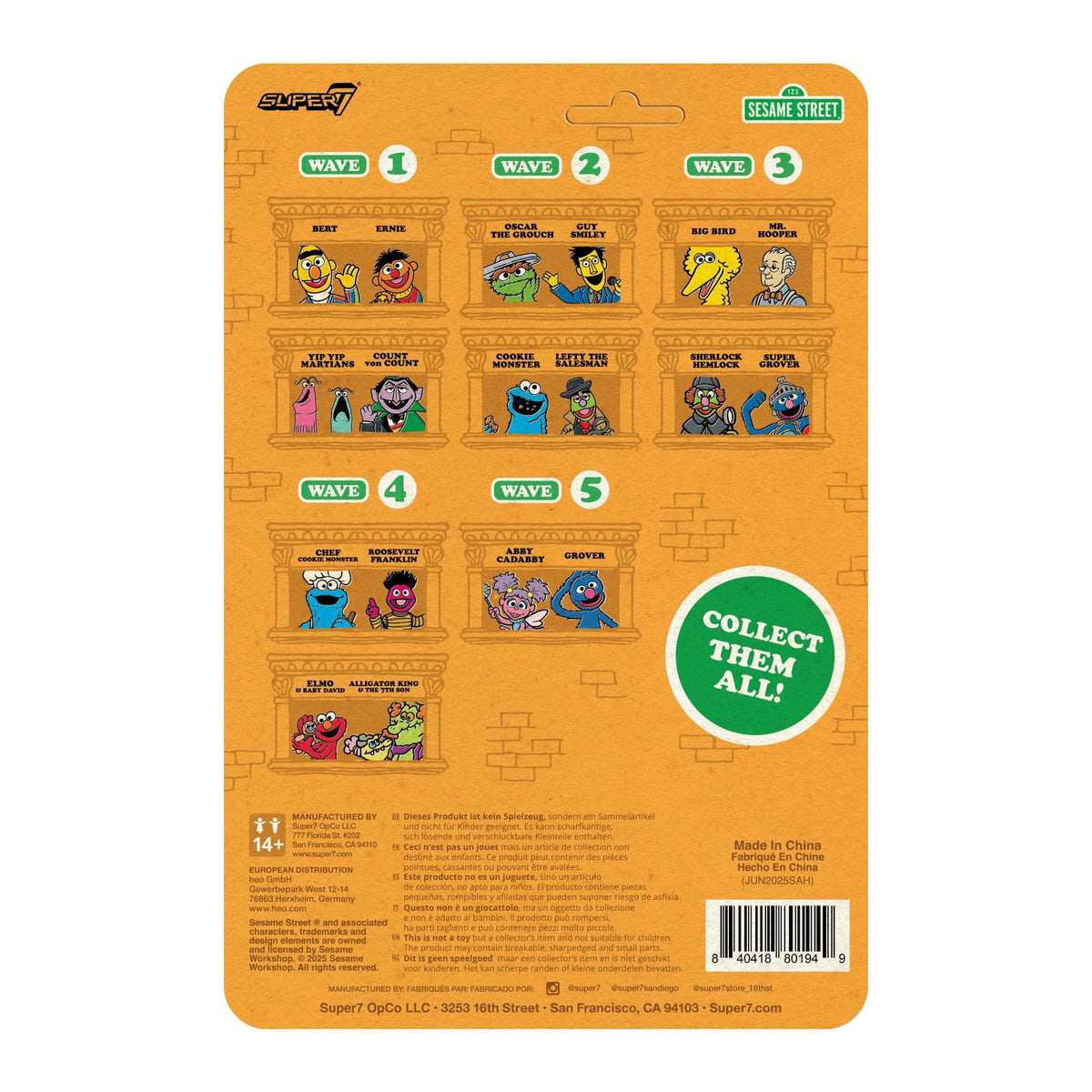 Sesame Street ReAction Figures Wave 05 - Grover