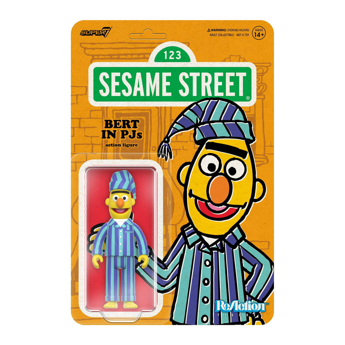 Sesame Street ReAction Figures Wave 06 - Bert (PJs)