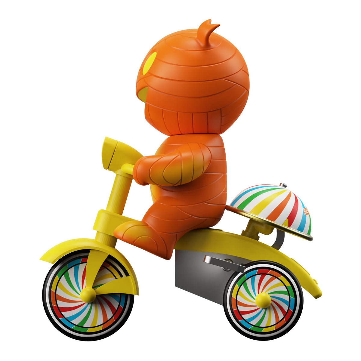 Super7 Super Cycles - Mummy Boy (Orange w/ Yellow Trike)