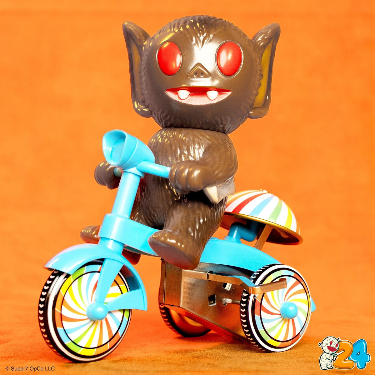 Super7 Super Cycles - Bat Boy (Brown w/ Blue Trike)