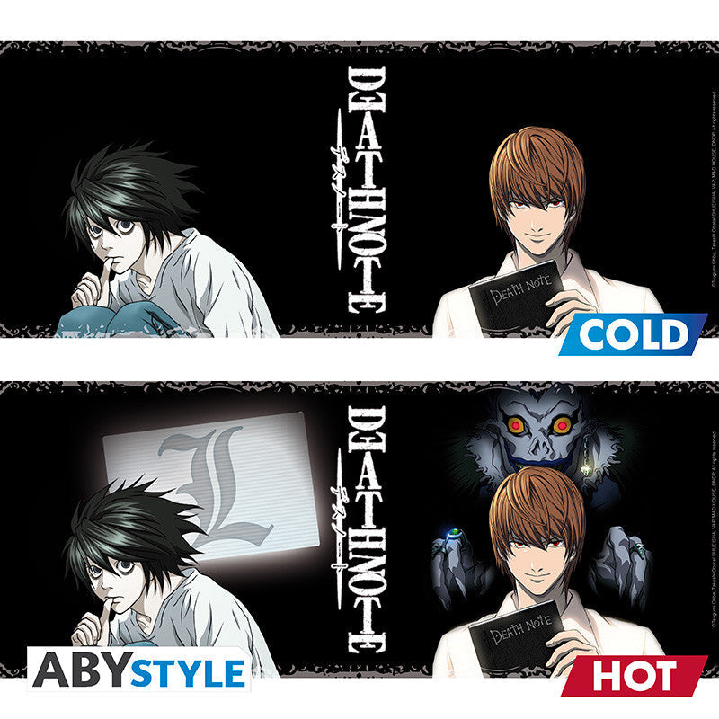 Death Note Kira & L Heat Changing Mug