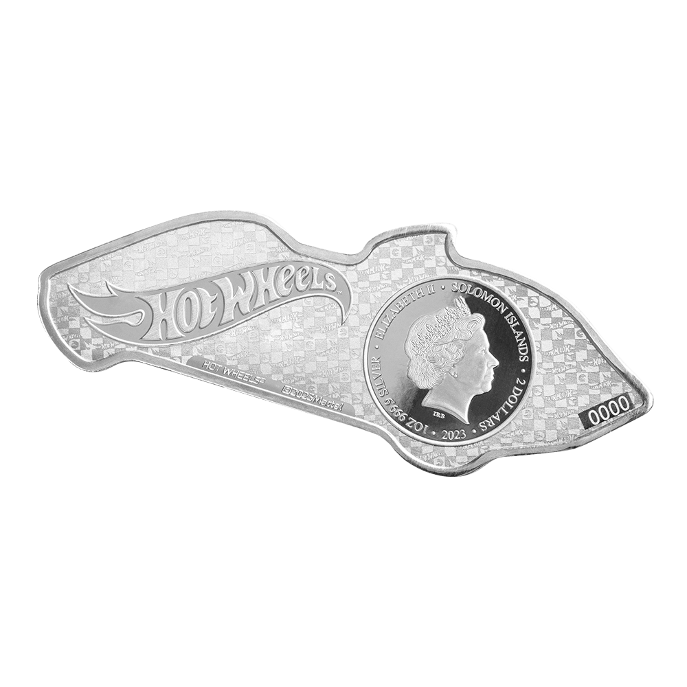 1 oz PAMP Suisse Silver 2023 Hot Wheels Twin Mill™ Colored Coin $2