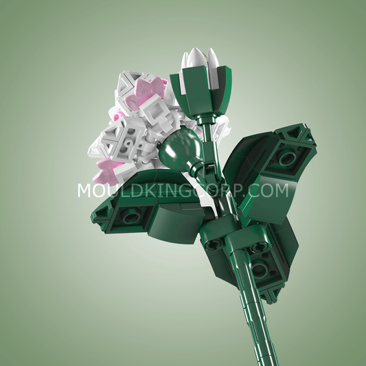 MK 24007 Camellia Flower Decor Building Set | 127 PCS