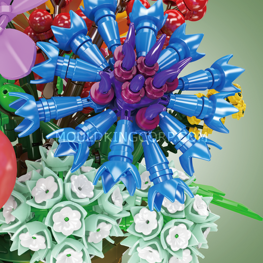 MK 24099 Dreamy Flower Bed Mixed Bouquet Building Set | 1,164 Pcs