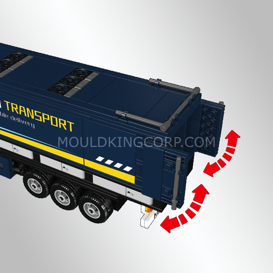 MK 24125 Container Freight Truck Building Set | 972 Pcs
