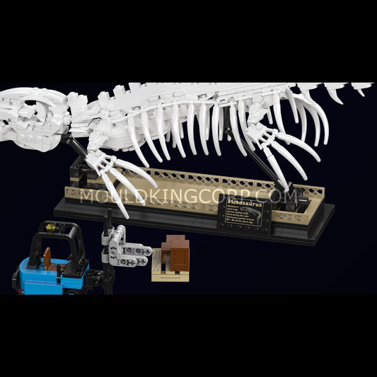 MK 29005 Mosasaurus & Velociraptor Fossil Display Model Building Set | 1418 Pcs