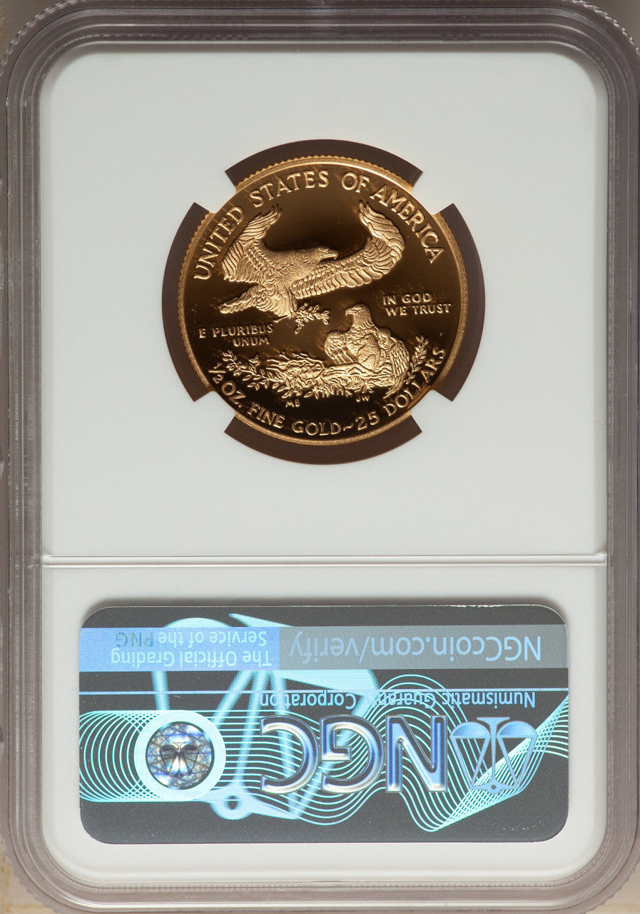 2021-W G$25 Half Ounce Gold Eagle Type One Modern Bullion Coins NGC MS69