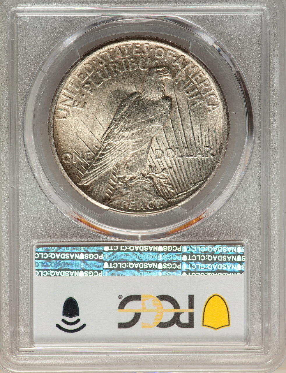 1921 S$1 Peace Peace Dollar PCGS MS63