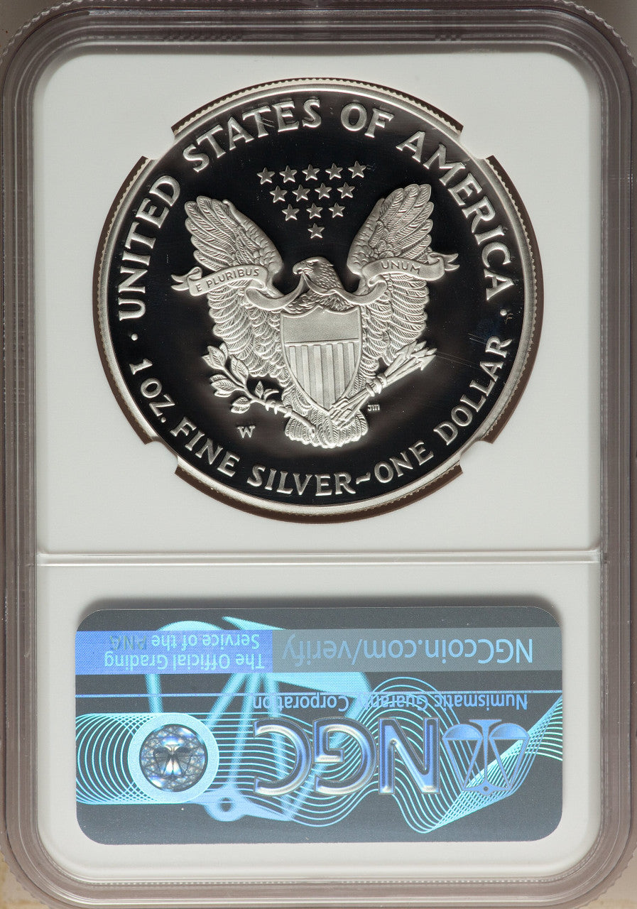 2005-W S$1 Silver Eagle NGC PF70