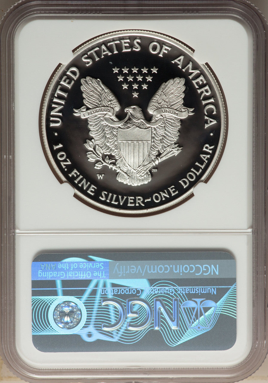 2007-W S$1 Silver Eagle NGC PF70