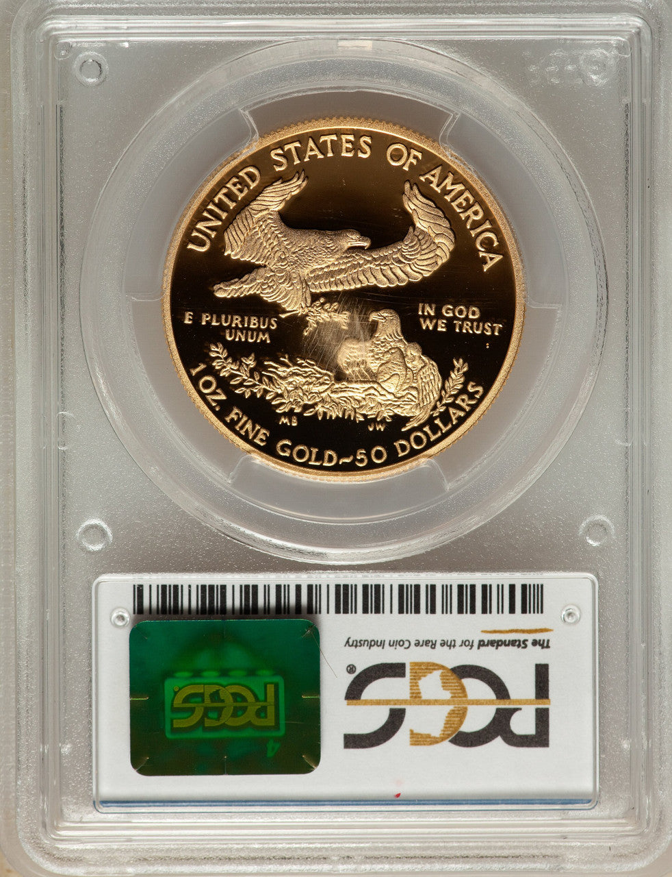 2013-W $50 One-Ounce Gold Eagle PCGS PR70