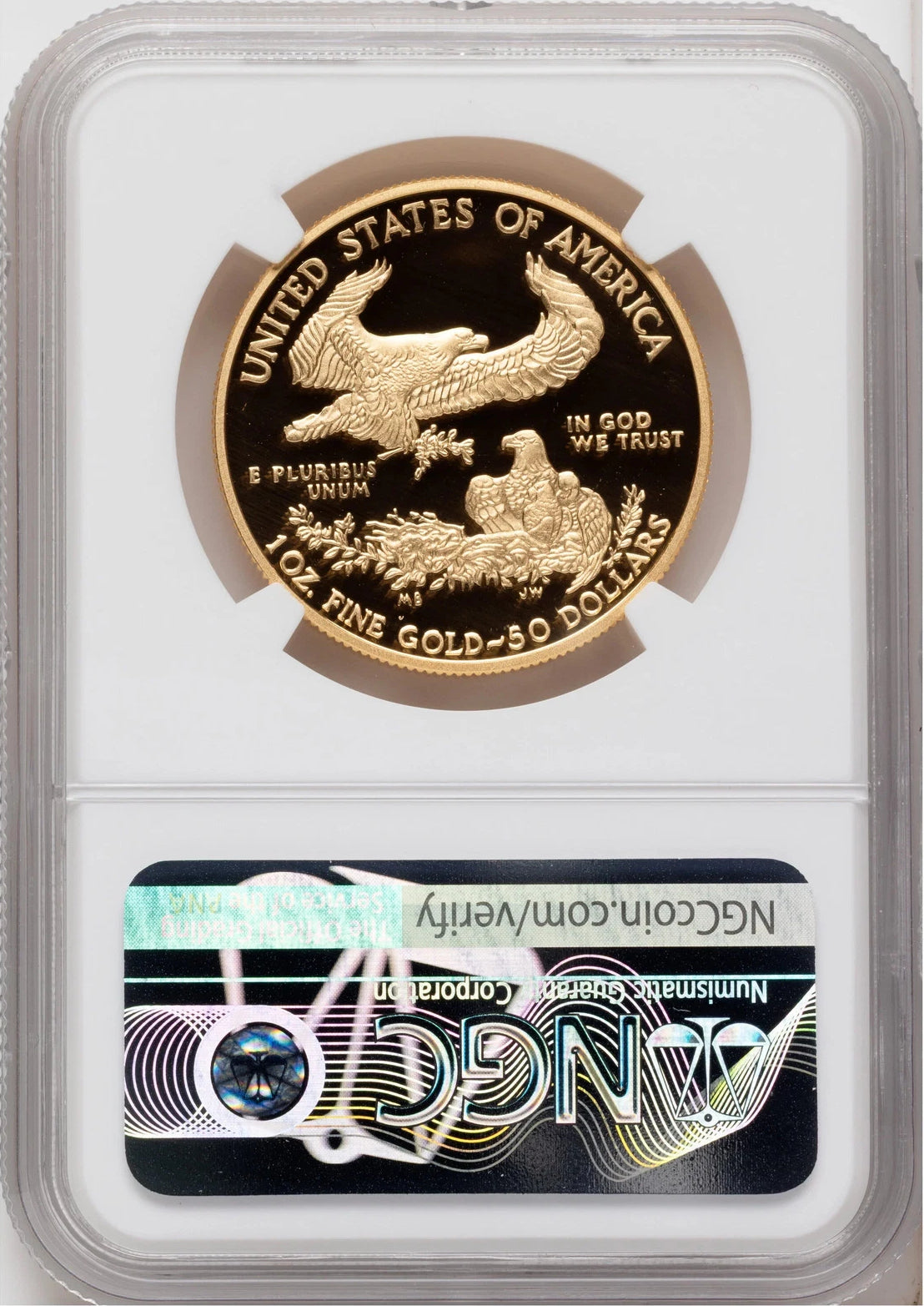 2020-W Proof Gold Eagle V75 Privy One of 1945 Struck 1 oz ER V-Day Label NGC PF70