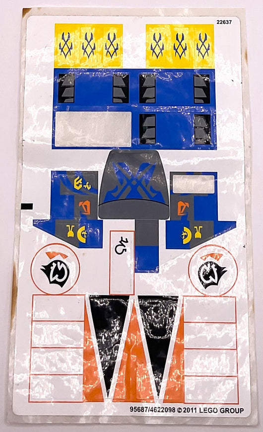 Sticker Sheet for Set Anakin & Sebulba's Podracers, 7962 - (95687/4622098), Part# 7962stk01