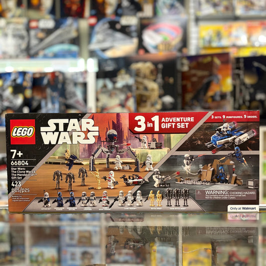 Star Wars Bundle Pack, 3 in 1 Adventure Gift Set (Sets 75372, 75373, and 75391) - Star Wars: The Clone Wars & The Mandalorian Gift Set, 66804 - Star Wars Set