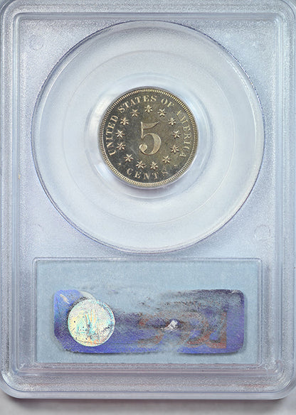 1867 Proof Shield Nickel 5C PCGS PR65CAM Cameo No Rays - TONED!