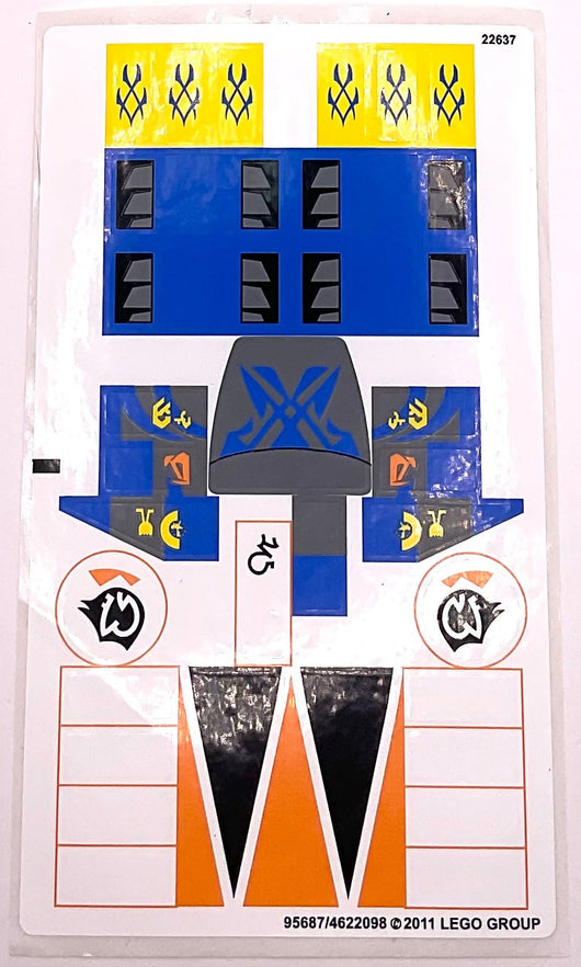 Sticker Sheet for Set Anakin & Sebulba's Podracers, 7962 - (95687/4622098), Part# 7962stk01