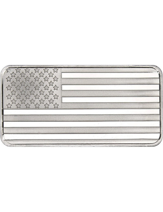 1 oz SilverTowne American Flag Silver Bar