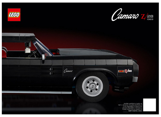 10304-Chevrolet Camaro Z28 - INSTRUCTIONS ONLY