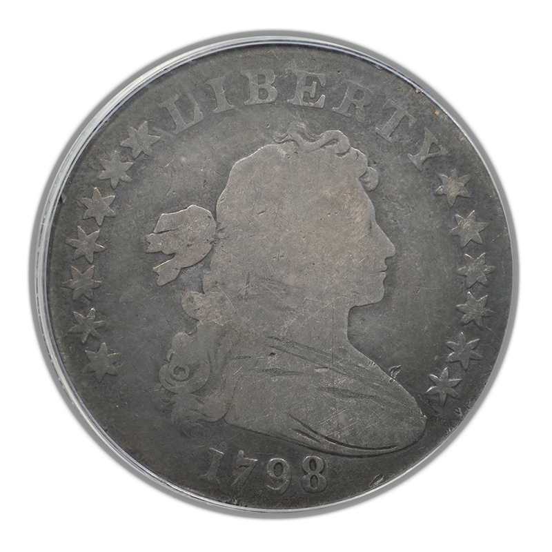 1798 Draped Bust Dollar $1 PCGS AG03 - Large Eagle