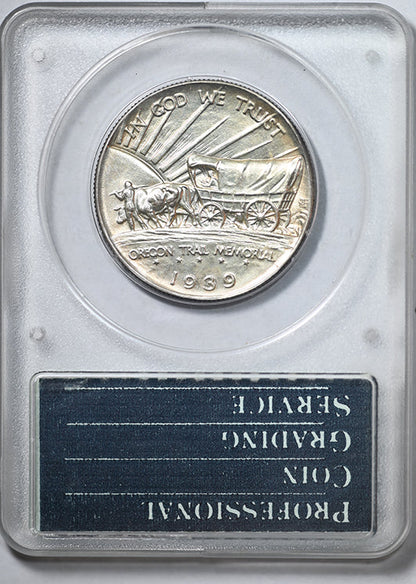 1939-D Oregon Trail Classic Commemorative Half Dollar 50C PCGS Rattler MS65 CAC - "109" Cert Number