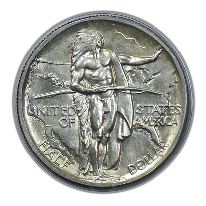 1939-D Oregon Trail Classic Commemorative Half Dollar 50C PCGS Rattler MS65 CAC - "109" Cert Number